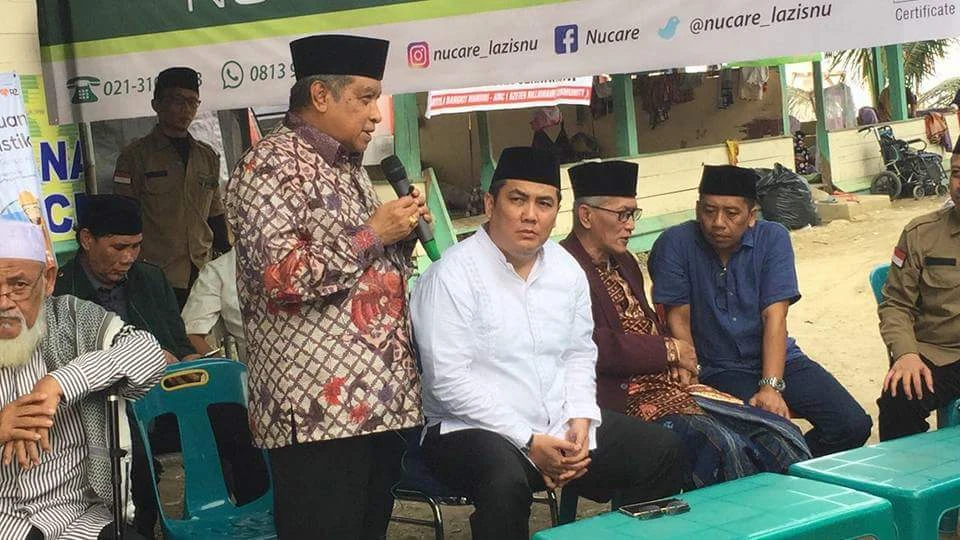 Ke Lokasi Bencana, Ketua Umum PBNU Beri Bantuan